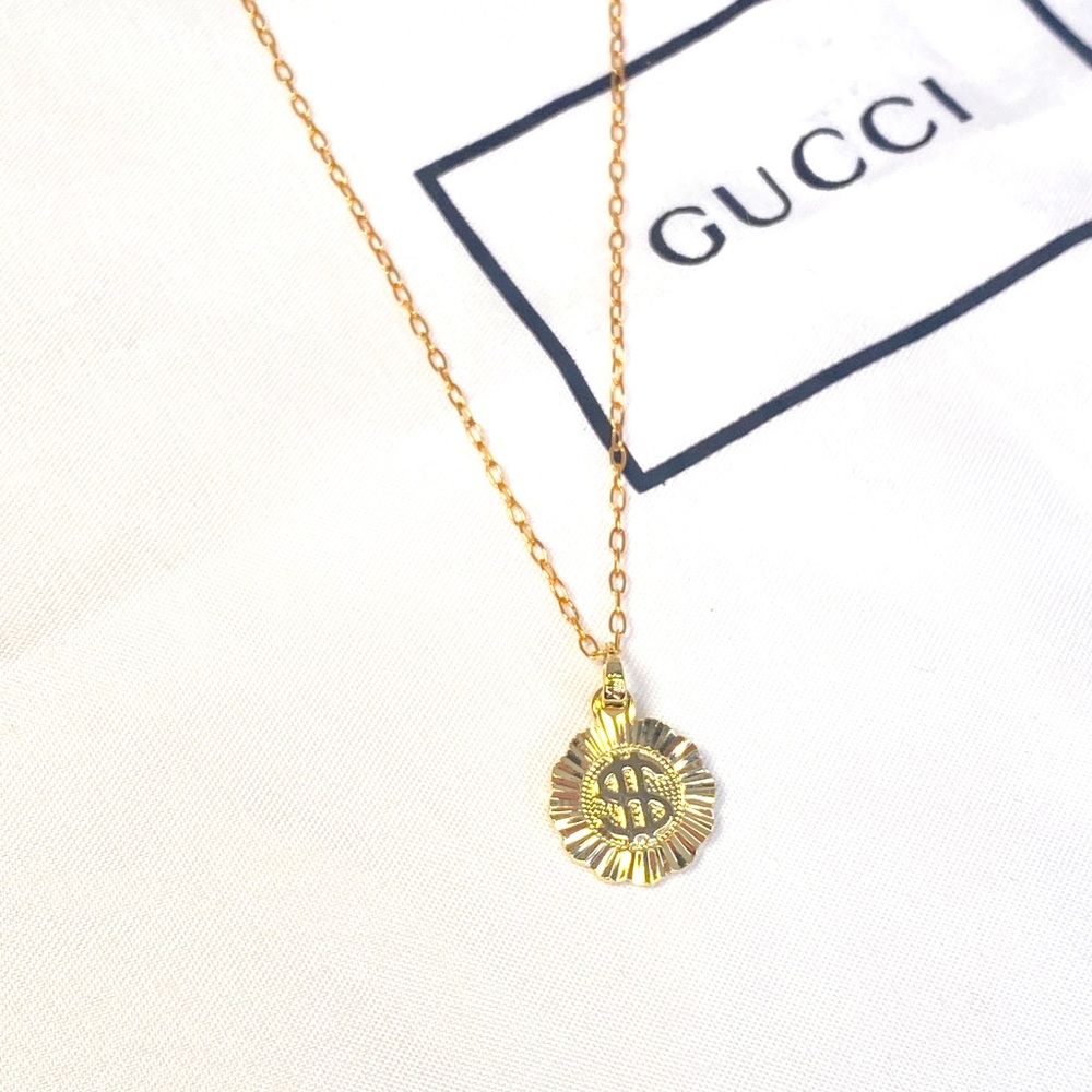 Goldfilled dollar sign choker